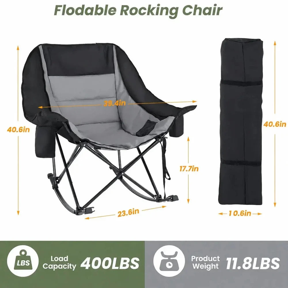 Portable Folding Leisure Rocking Chair
