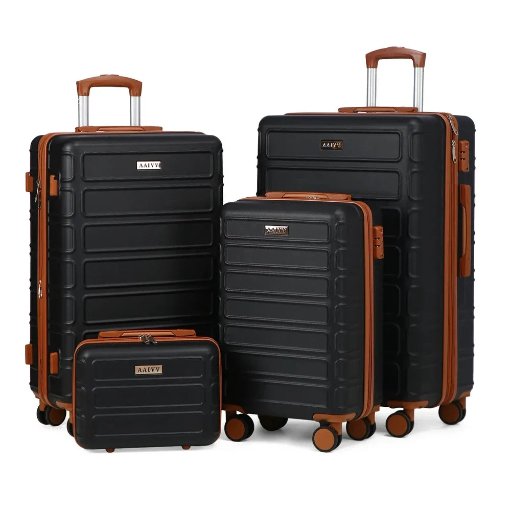 4 Piece Expandable Hardshell Luggage Set